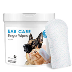 Mooncat lingettes pour oreilles du chat, nettoyage doux et pratique.