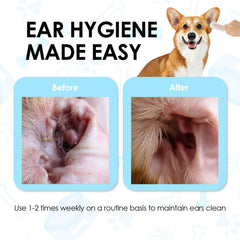 Mooncat lingettes sans alcool à l aloès, nettoyage doux des oreilles.