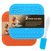 MooonGem Tapis lècheur avec ventouses fixé sur une surface lisse, pour un repas plus lent