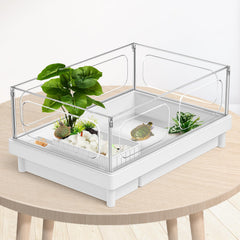 Moonorange plante artificielle décor terrarium polyvalent, adapté poissons et petits animaux.
