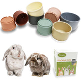 Mooydee gobelets colorés pour lapin – stimule l’exploration et le jeu