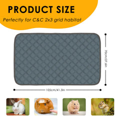 Tapis Mooydee absorbant pour cobaye, maintien de la litière sèche.