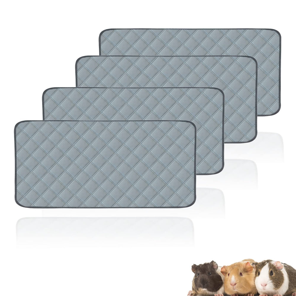 Mooydee tapis cage lavables ensemble 4 pièces pour cobayes, propreté du sol.