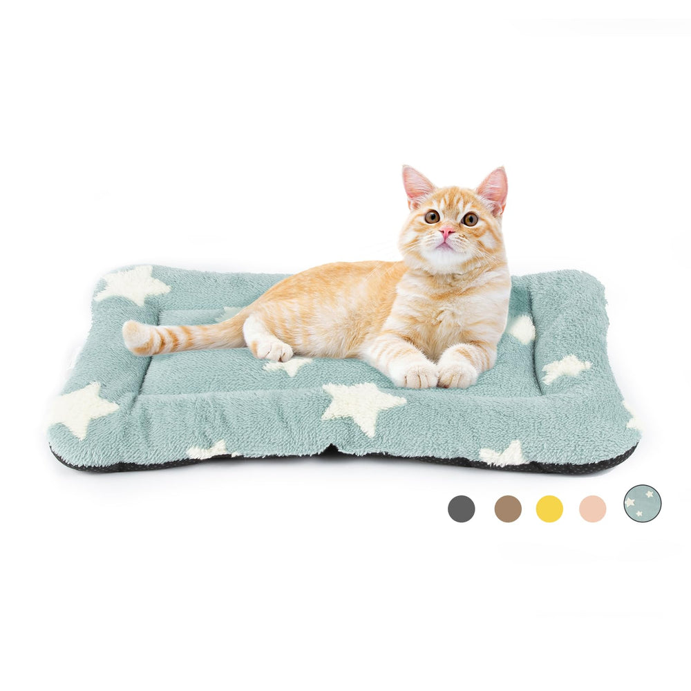 Mora Pets coussin chat petit chien antidérapant bleu pour un repos stable.