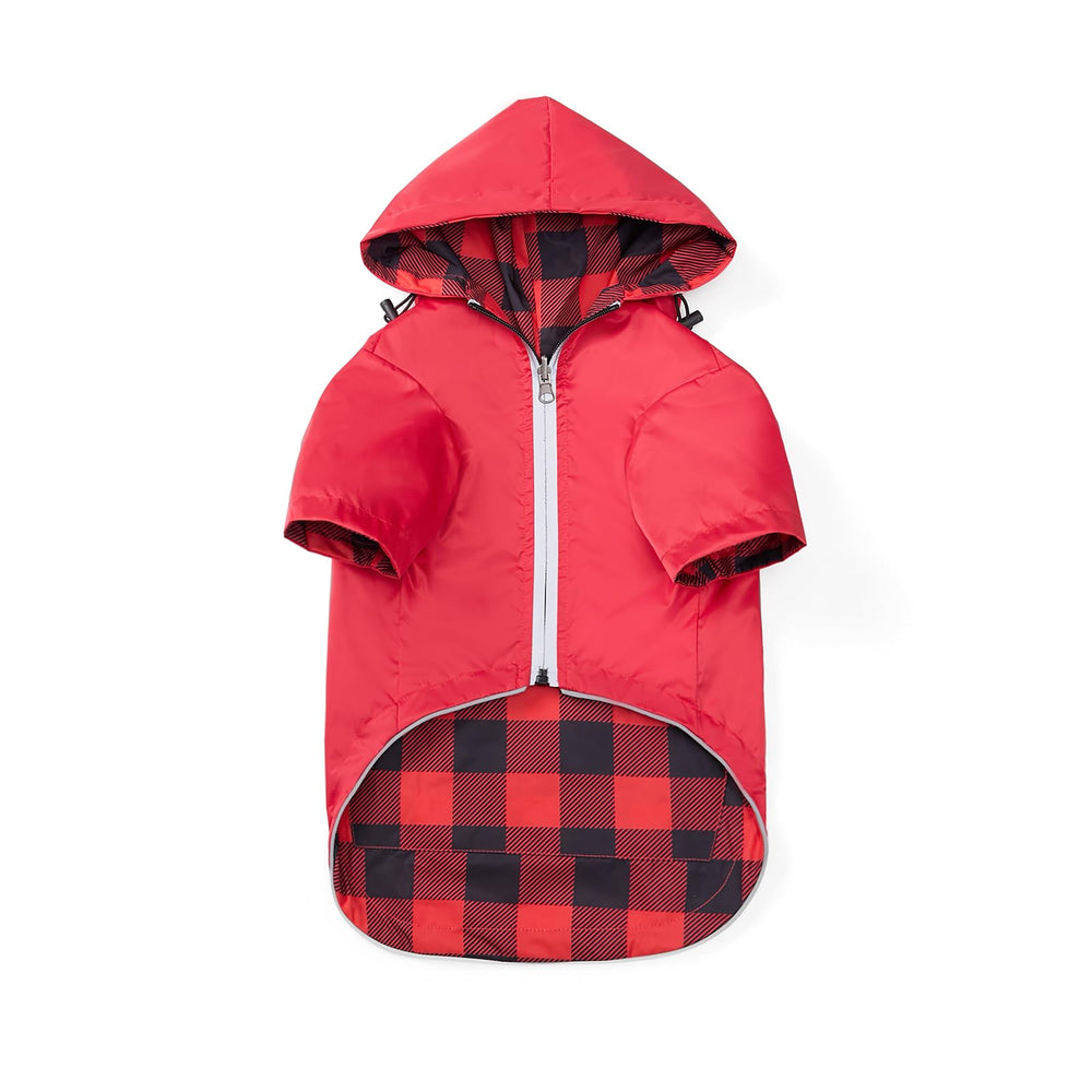 Morezi imperméable chien – veste pluie réversible avec capuche, facile à enfiler et rester au sec.