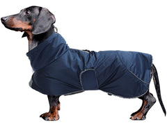Manteau Morezi imperméable pour teckel, coupe adaptée et protection contre la pluie.