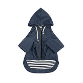 Morezi manteau pluie chien bleu dos, protège des intempéries.