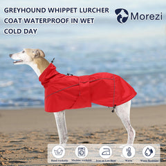 Morezi manteau pluie lévrier, bandes reglables pour ajustement sécurisé.