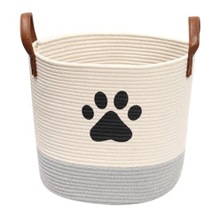 Panier Morezi en corde de coton pour jouets chien, rangement pratique
