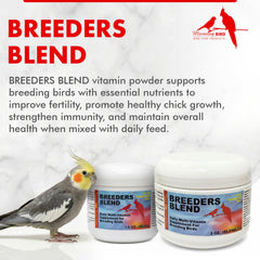 Morning Bird Breeders Blend doseur pour mesurer et ajouter facilement au repas.