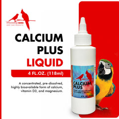 Morning Bird Calcium Plus Liquid, pipette-doseur précis pour une administration pratique.