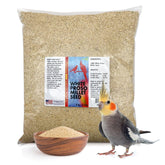 Morning Bird Millet Blanc Proso – sac scellé pour alimentation naturelle des oiseaux et nutrition équilibrée.
