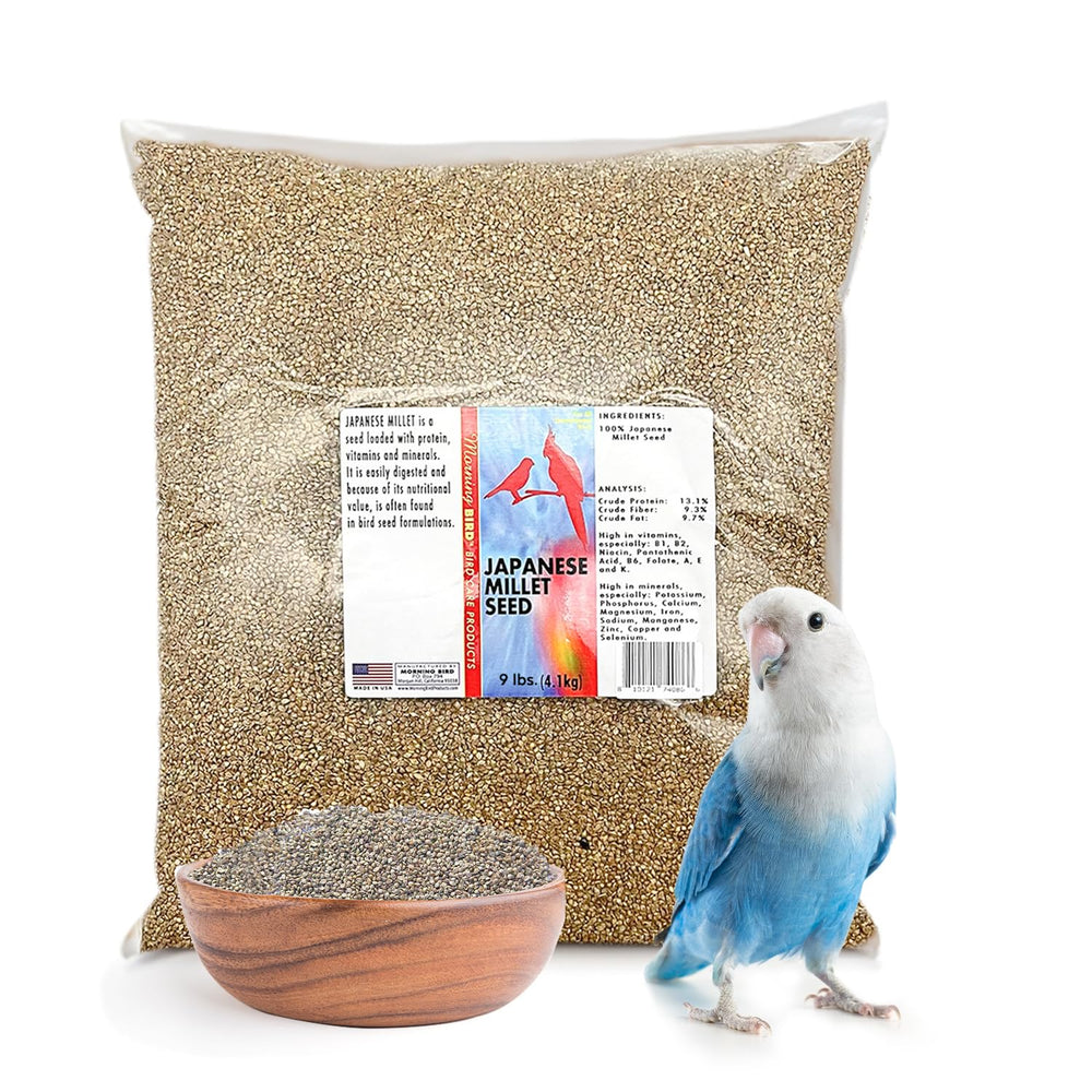 Morning Bird Millet Japonais, sac 9 lb, nourriture équilibrée pour oiseaux