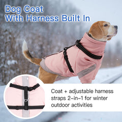 Morvigive veste hiver chien imperméable et coupe-vent pour jours froids.