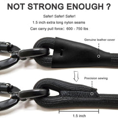 Morxil laisse-chien connecteur en cuir: couture solide pour une connexion fiable.