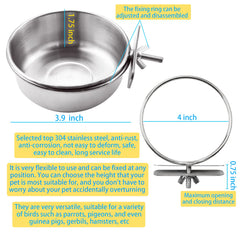 MotBach bol-inox diamètre-10cm hauteur-4-5cm, hygiénique et robuste.