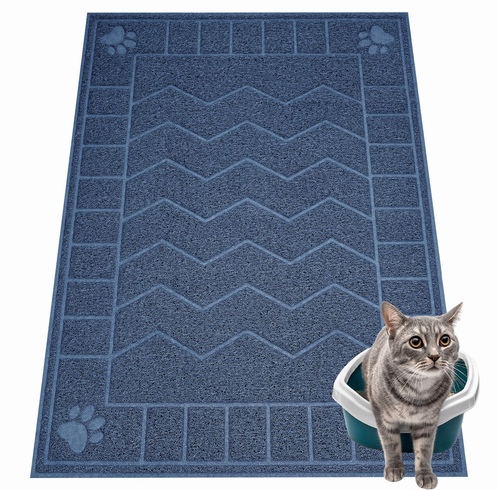 Motsamla tapis-litière chat-grille-retention: capture efficacement la litière et protège les sols.