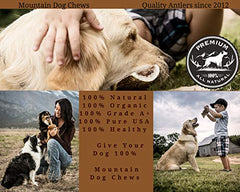 Mountain Dog Chews ramures naturelles grade-a sans additifs