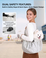 Moysoon sac-portage chien nain tissu imperméable et durable pour conditions météo changeantes.