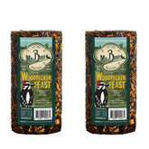 Mr. Bird Woodpecker Feast cylindre 2-pack attire rapidement les oiseaux.
