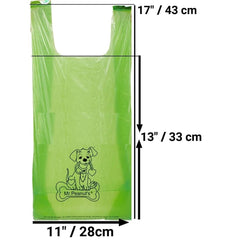 Mr. Peanut's XL sacs-crottes étanches 13x11, évitant les fuites lors du ramassage.