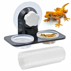 MRTIOO rebord alimentation gecko a crête fixation adhesif fiable sur vitre.