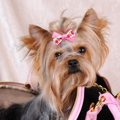 Détails strass et perles Mruq Pet, touche chic pour chien