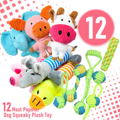 Jouets peluche interactifs Mruq pet pour chiot, encouragent jeu et curiosité.