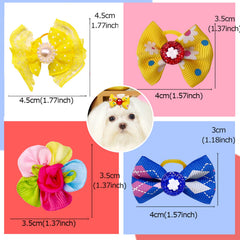 Nœud Mruq Pet perles – allure élégante et durable.