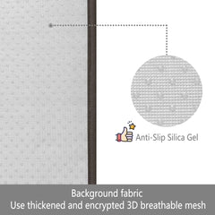 Matelas pour chien Muamar sur le sol ou canapé, confort et propreté.