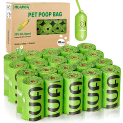 MUAMUA sacs crottes biodégradables avec distributeur, pratique pour des promenades propres.