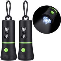 Mudder distributeur sacs crottes chien avec LED, pratique pour balades nocturnes.