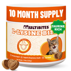 MULTIBITES bouchées lysine pour chat au poulet, soutien immunitaire potentiel et plaisir.