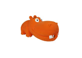 Multipet hippopotame en latex — visage, jouet durable pour grandes races.