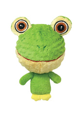 Multipet Knobby Noggins grenouille, peluche pour chien, parfaite pour jouer et câliner.