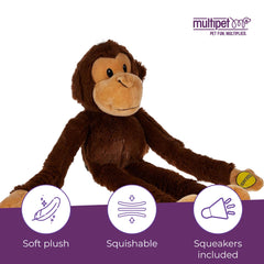 Multipet Swingin' Safari Singe - sifflets intégrés pour jeu interactif