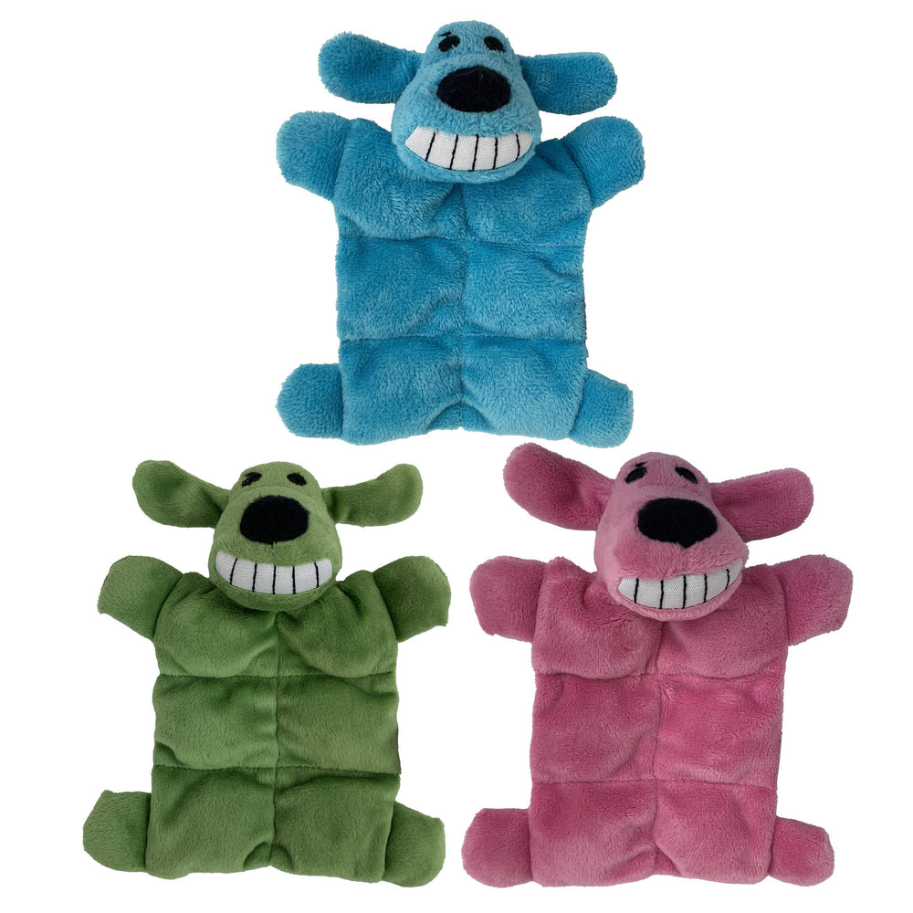 Jouet Multipet Loofa Squeaker 6 pouces, vue frontale, parfait pour le jeu et les câlins.