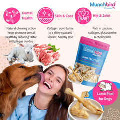 Munchbird Lamb Trotter – petit morceau appétitif parfait comme récompense