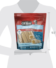 Munchy Dog Bones ingrédients premium : riz et poulet pour texture riche.