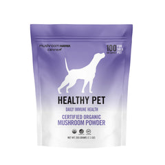 Om Mushroom Matrix emballage poudre immunitaire pour chiens et chats, soutien quotidien potentiel.