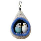 MuYaoPet nid-hamac-oiseau-gris-ensemble: vue générale de l'abri.