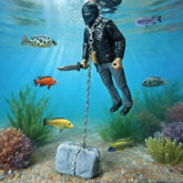 MWYZGmold decoration-flottante-poisson-realiste, point focal pour votre aquarium.