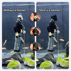 MWYZGmold figurine-aquarium-artisanal rehausse l'esthétique de votre bac.
