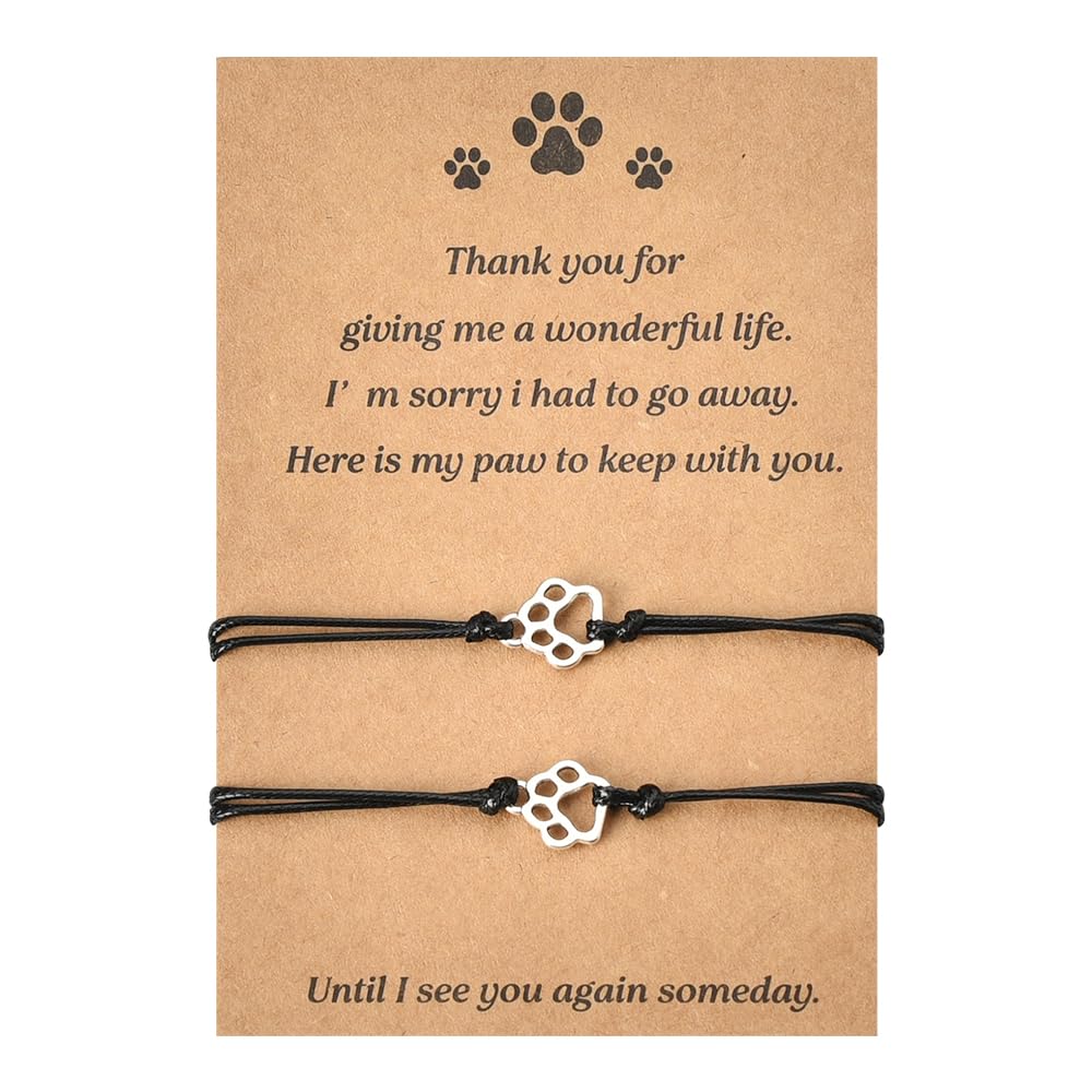 Bracelet MXXGMYJ avec empreinte de patte, symbole durable pour chaque jour.