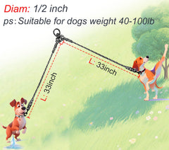 Mycicy système d'attache rapide pour deux chiens et mains libres.