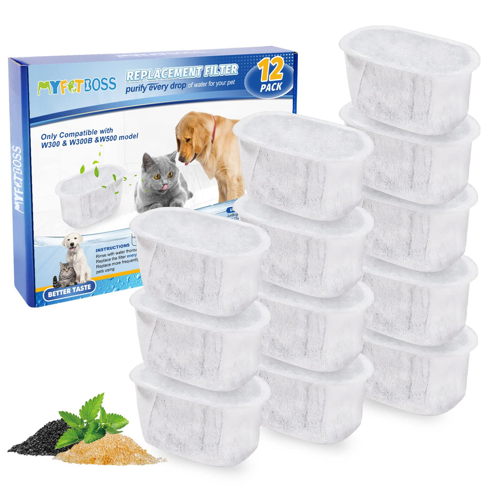 Ensemble de 10 filtres MyfatBOSS pour fontaine chat et filtration efficace.