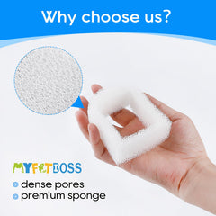 MyfatBOSS filtre en mousse pour chat, entretien facile et remplacement rapide.