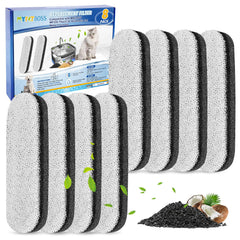 Filtre MyfatBOSS dans un pack de 8 pour fontaine eau chien, prêt à durer.