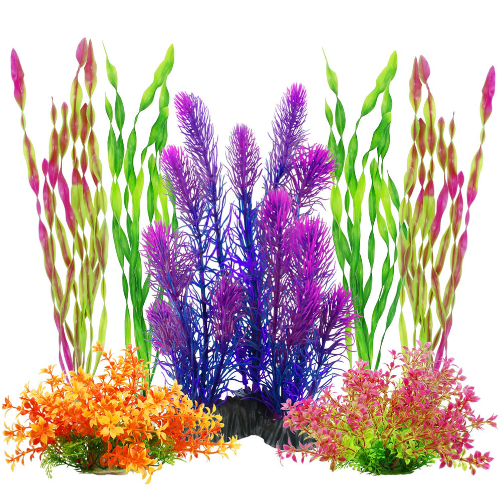 MyLifeUNIT plantes artificielles vertes pour aquarium, décor durable et sûr
