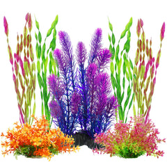 MyLifeUNIT plantes artificielles vertes pour aquarium, décor durable et sûr